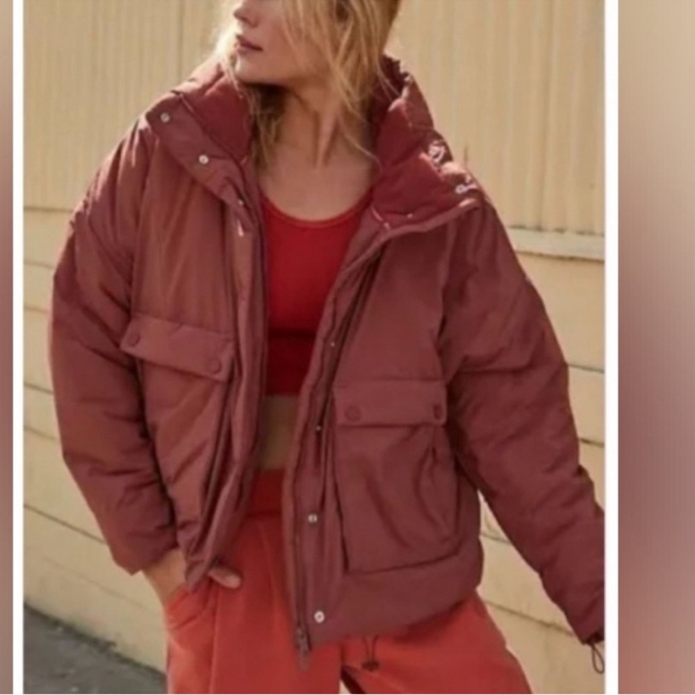 Women's Dusty Rose Puffer Jacket - Lightweight Warmth